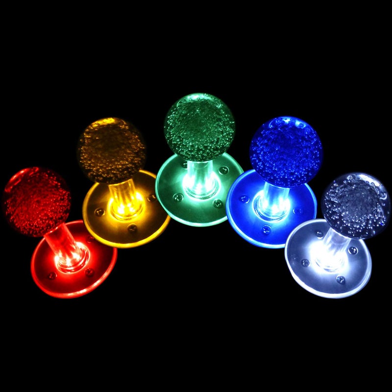 SJ@JX Arcade LED Joystick SANWA Style Fight Game Joystick LED Stick Retro Joy Circular Octagonal Limiter for Retro Pie Raspberry Pi MAME JAMMA - Image 5